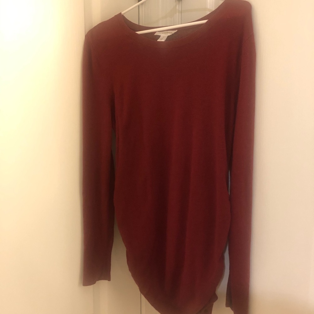Motherhood Maternity sweater, burgundy